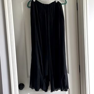 Express Long black flowing skirt